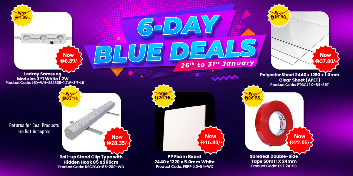 Six Day Blue Deals UAE JAN